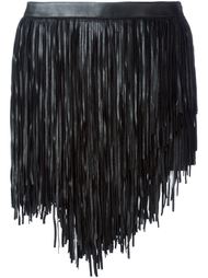 мини-юбка с бахромой Saint Laurent