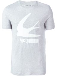 футблка спринтом ласточки McQ Alexander McQueen