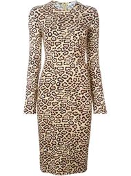облегающее платье с леопардовым принтом   Givenchy