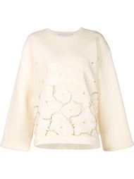 свитер с цветочной вышивкой Stella McCartney
