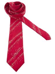 галстук в полоску и с надписью Pierre Cardin Vintage