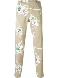 брюки с принтом орхидей  Valentino