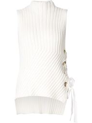 топ в рубчик со шнуровкой сбоку Derek Lam 10 Crosby