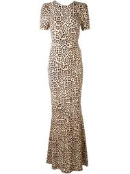 вечернее платье с леопардовым принтом  Givenchy