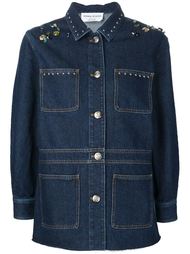 декорированный джинсовый пиджак  Sonia Rykiel