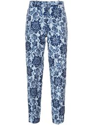 парчовые брюки с цветочным узором Ermanno Scervino