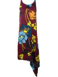 асимметричное платье с цветочным принтом Marni