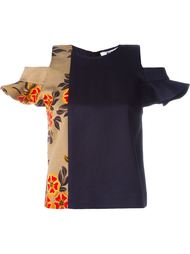 топ с контрастной панелью MSGM