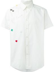 рубашка с вышивкой Moschino Vintage