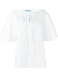 топ с вышитым нагрудником Blumarine