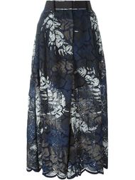 кюлоты с лиственным узором Sacai