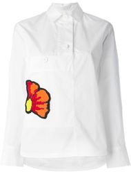 рубашка с вышивкой цветка  Marni