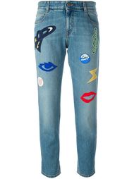 джинсы с вышивкой  Stella McCartney