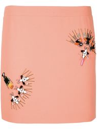 декорированная юбка прямого кроя Stella McCartney