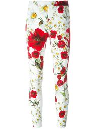 брюки с цветочным принтом   Dolce &amp; Gabbana