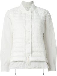 куртка с дутыми вставками  Moncler