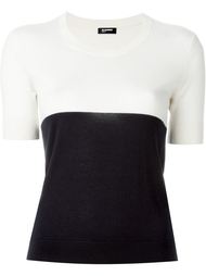 двухцветный свитер  Jil Sander Navy