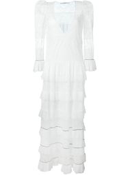 кружевное платье с оборками Givenchy