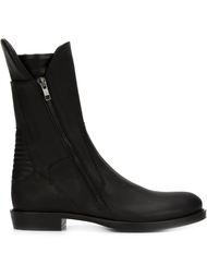 сапоги на диагональной молнии сбоку Ann Demeulemeester