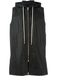 удлиненный жилет с капюшоном Rick Owens