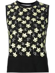безрукавка с цветочным принтом Carolina Herrera