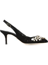 туфли с кружевной отделкой Dolce &amp; Gabbana