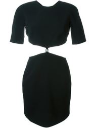 платье мини с вырезными деталями Mugler