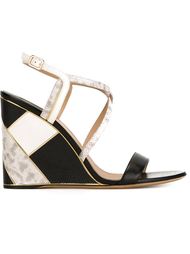 босоножки 'Gris' на танкетке Salvatore Ferragamo