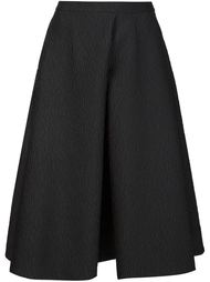 фактурная юбка со складками Monique Lhuillier