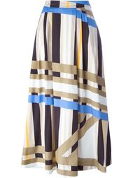 пюбка А-образного кроя  с принтом  MSGM