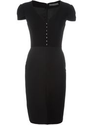 платье с V-образным вырезом Alexander McQueen