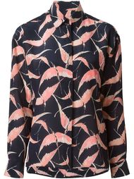 рубашка с принтом птиц Valentino