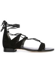 сандалии на шнуровке Stuart Weitzman