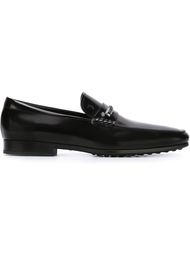 лоферы с плетеной деталью  Tod's