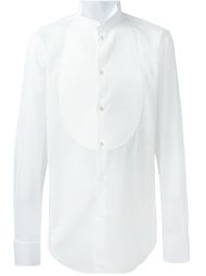классическая рубашка с фактурным нагрудником Giorgio Armani