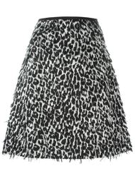 юбка А-образного кроя  с необработанными краями   Burberry Prorsum