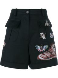 шорты с вышивкой Valentino