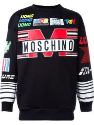 толстовка с принтом  Moschino