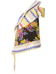 топ на одно плечо с принтом  MSGM