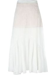 юбка макси с вышивкой Stella McCartney