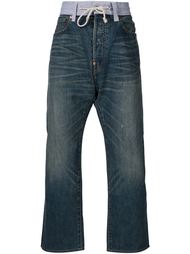 джинсы с контрастным поясом Junya Watanabe Comme Des Garçons Man