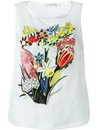 топ с цветочной вышивкой Mary Katrantzou