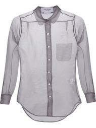 прозрачная рубашка Thom Browne