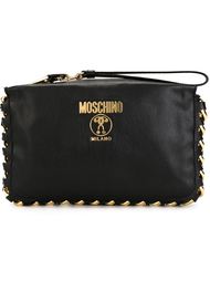 клатч с логотипом  Moschino