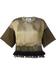 укороченная блузка с бахромой  3.1 Phillip Lim