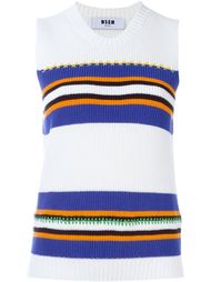 трикотажный топ в полоску MSGM
