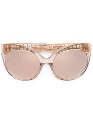 солнцезащитные очки с оправой "кошачий глаз" Linda Farrow