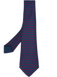 галстук с принтом 'H' Hermès Vintage