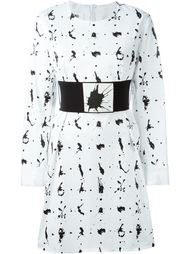 платье с принтом брызг краски  Mm6 Maison Margiela