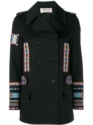 двубортное пальто с вышивкой Valentino